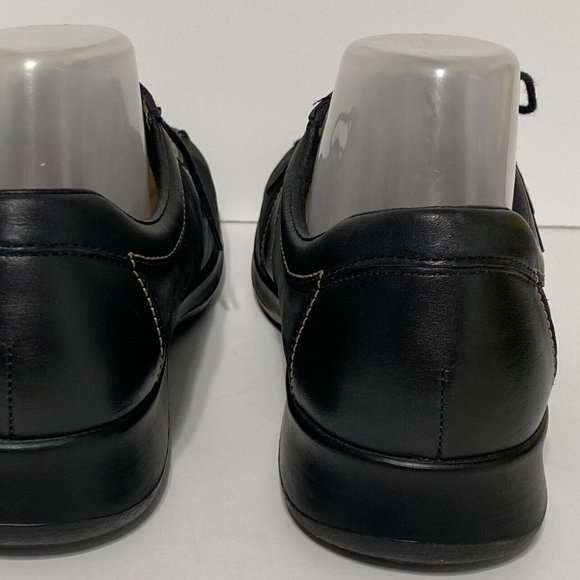 Finn Comfort Men's Black Leather Lace Up Loafer Shoes Exposed Stitching US 7.5 - Picture 7 of 14